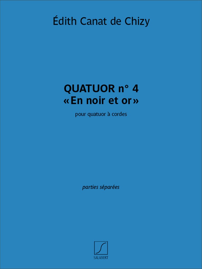 Quatuor n. 4 En noir et or